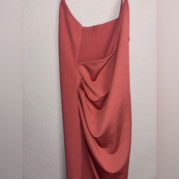 Vintage desert orange spaghetti strap top asymmetric fit ruffled back MIND CODE! - Picture 12 of 15